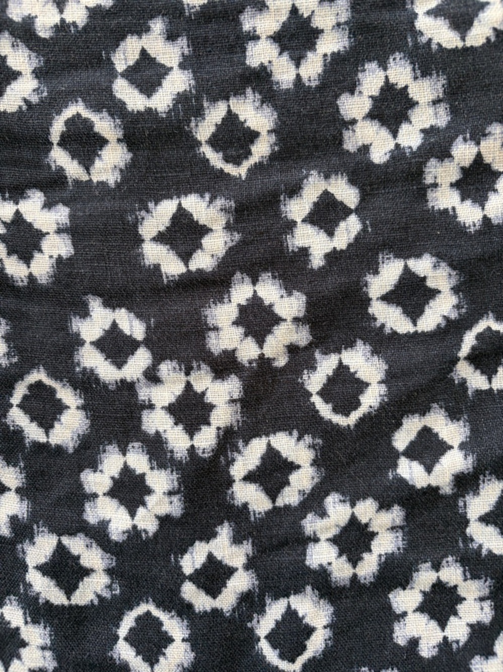 Garnet Hill Linen Floral Ikat Print Wide Leg Crop - Picture 11 of 12
